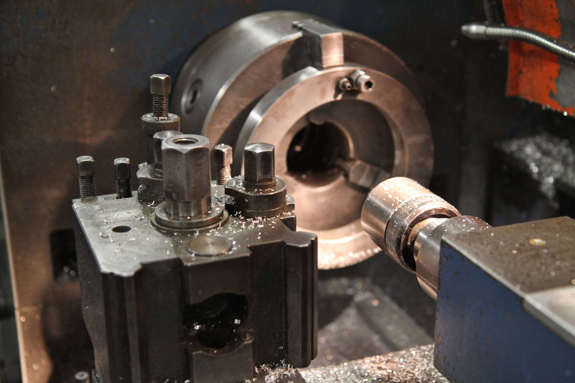 dettaglio di una macchina utensile