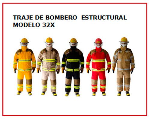 Un grupo de bomberos con uniformes de diferentes colores.