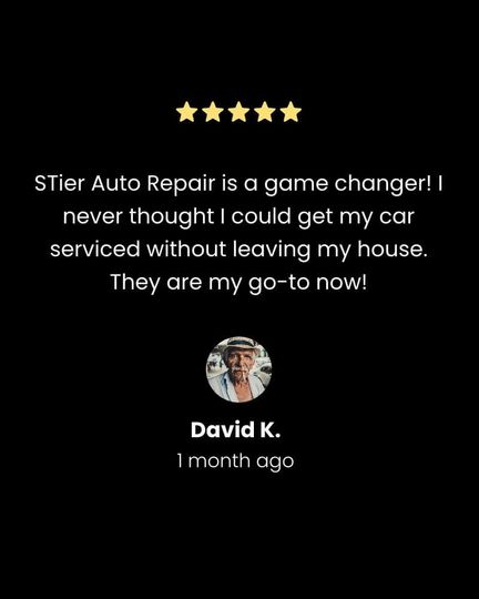 Stier auto repair is a game changer ! i never thought i could get my car serviced without leaving my house.