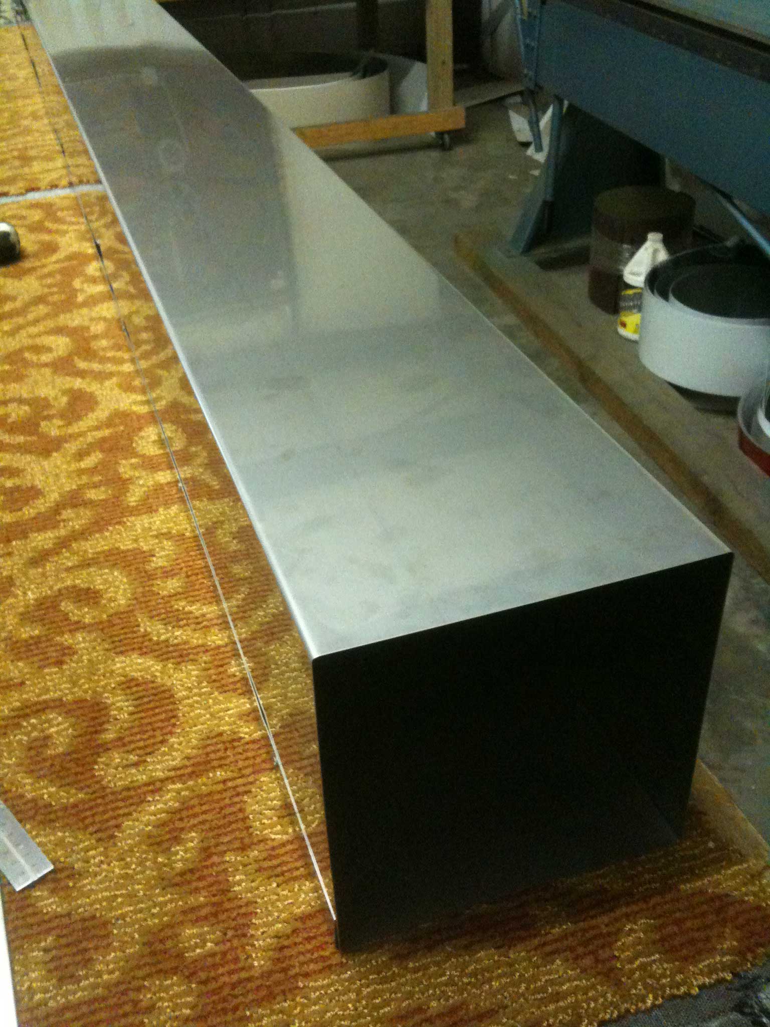 Square Stainless Steel Downspout — Pensacola, FL — Metal Masters of Pensacola, Inc