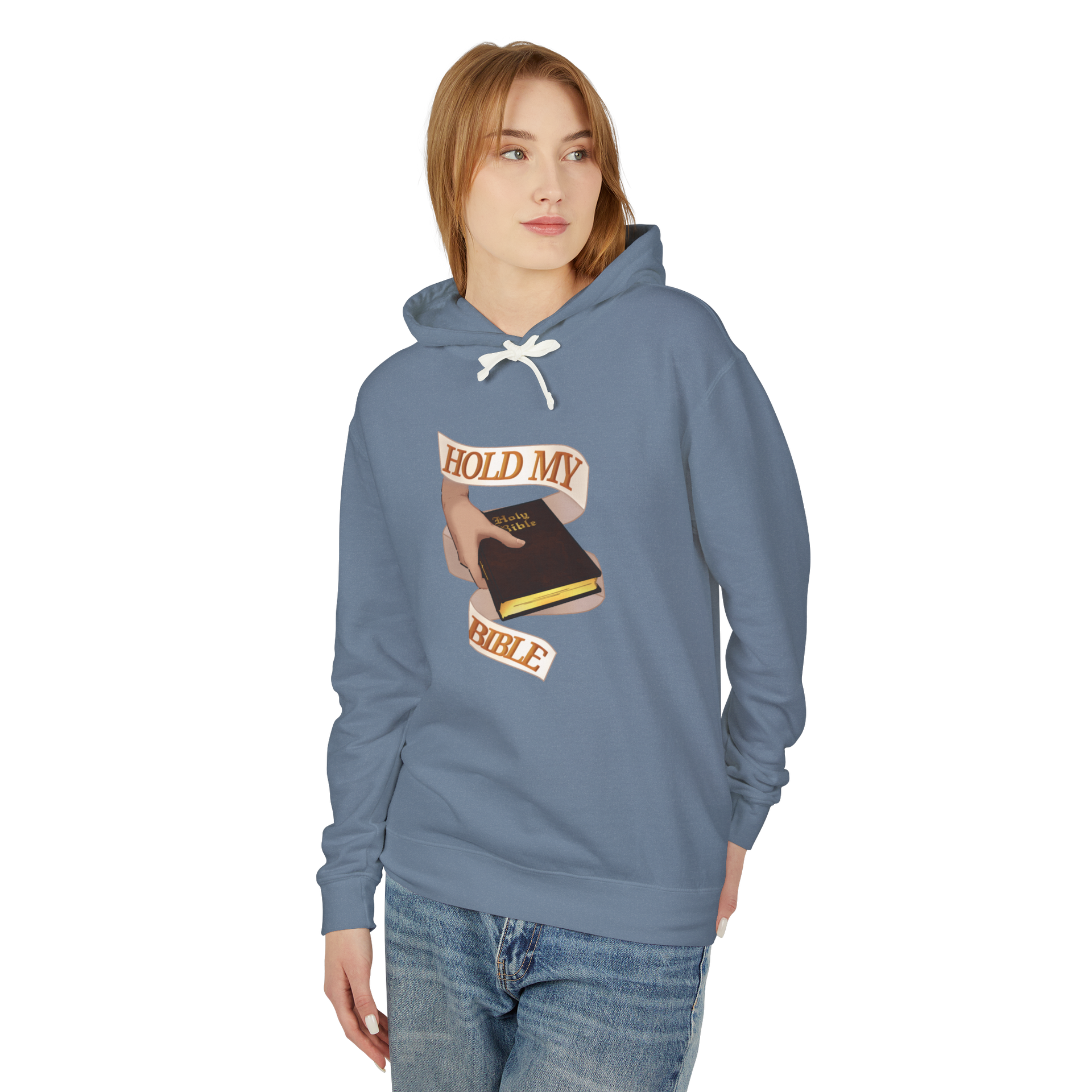 HMB Comfort Colors Lightweight Hoodie: Blue Jean