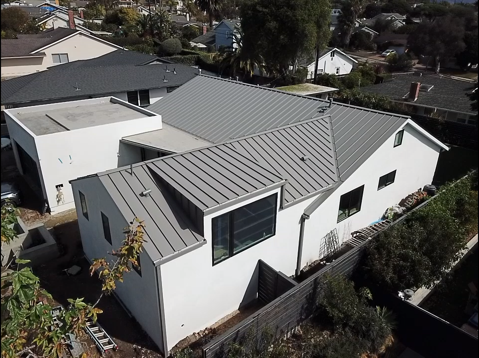 Top View of Sheetmetal Roof — Santa Barbara, CA — All About Metal Inc.