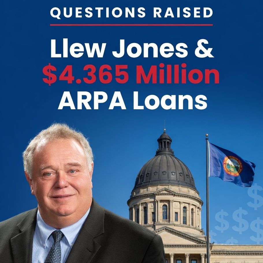 Llew Jones portrait with Montana State Capitol and flag - Questions Raised About $4.365 Million ARPA