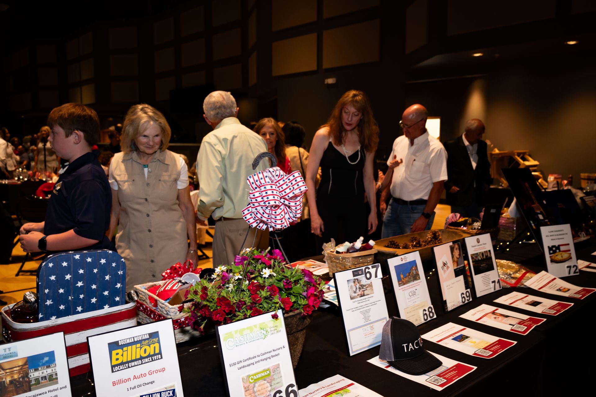 A table with a sign that says billion on it