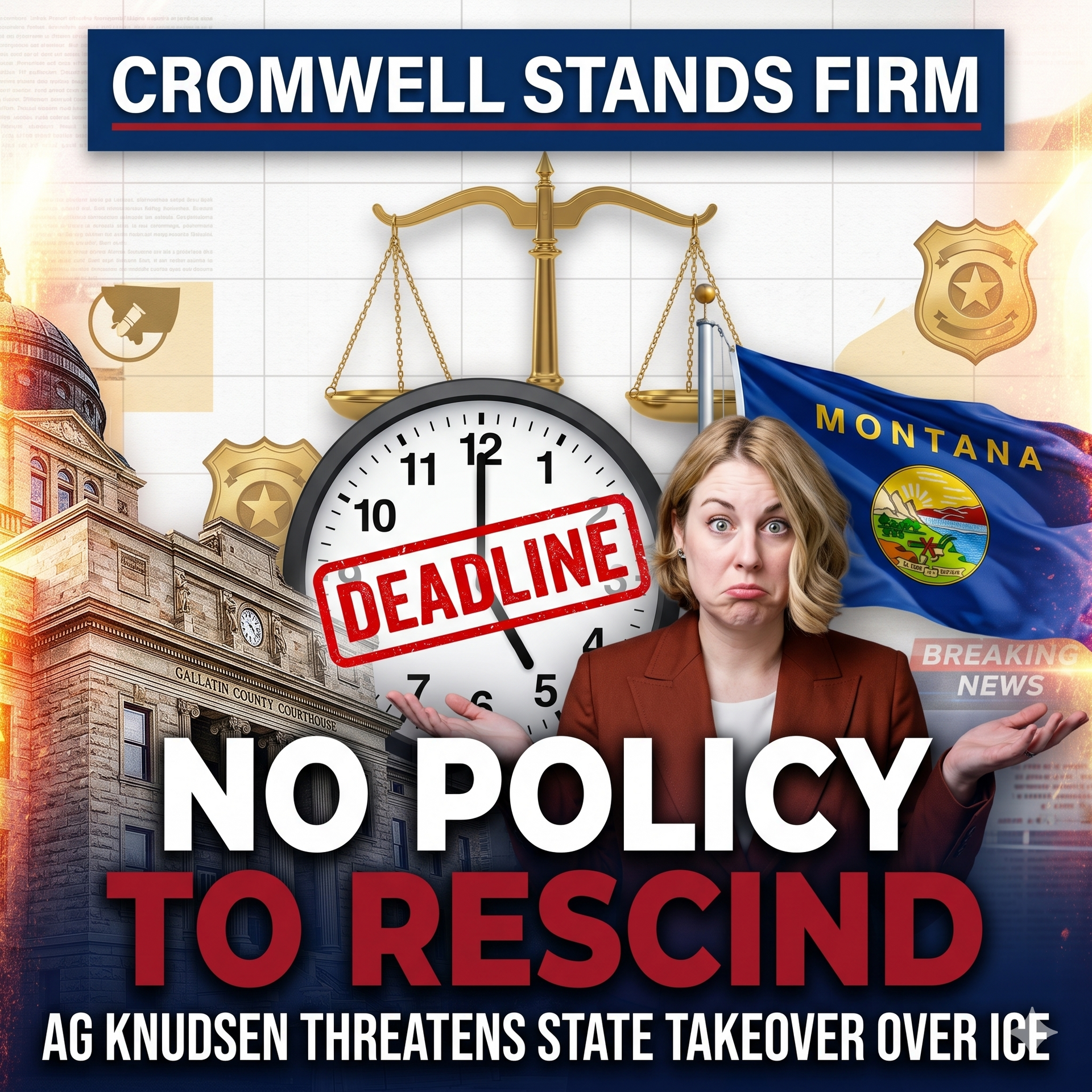 Cromwell stands firm against AG Knudsen on ICE information sharing – “No policy to rescind”