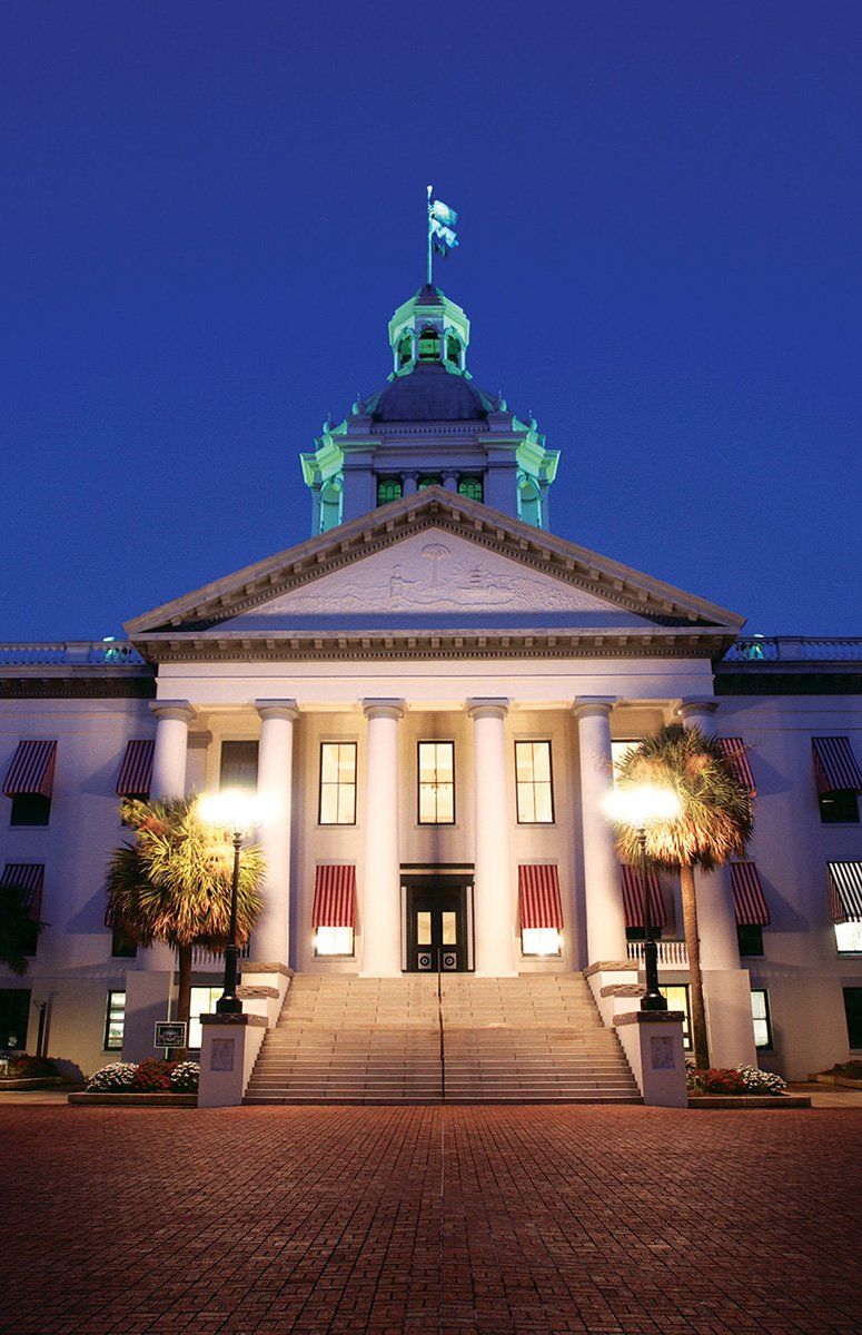 The capital building in Tallahassee, FL.