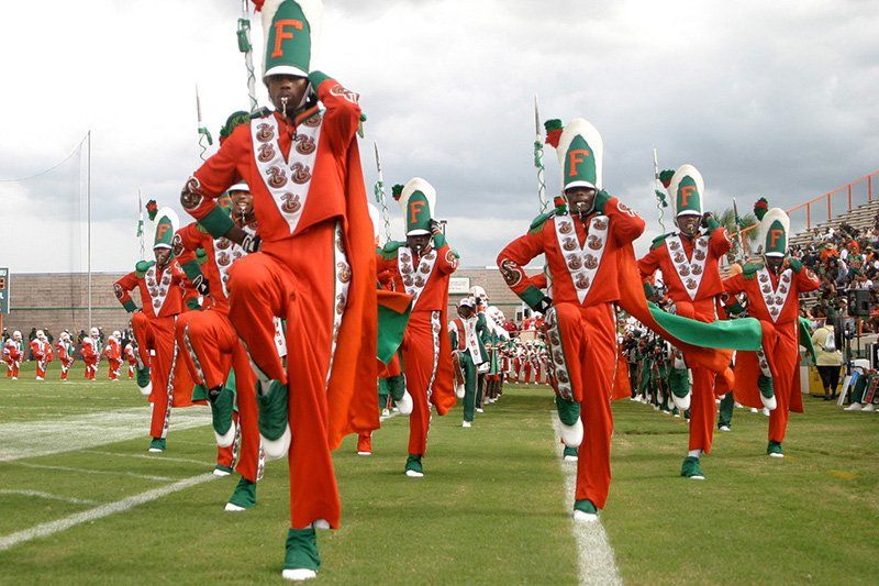 A drumline performance in Florida.