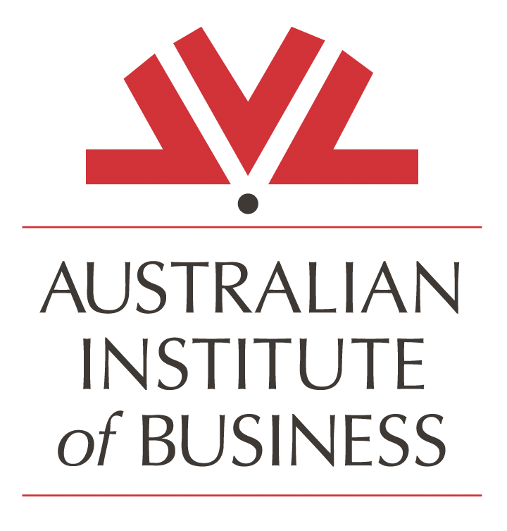 The logo for the australian institute of business