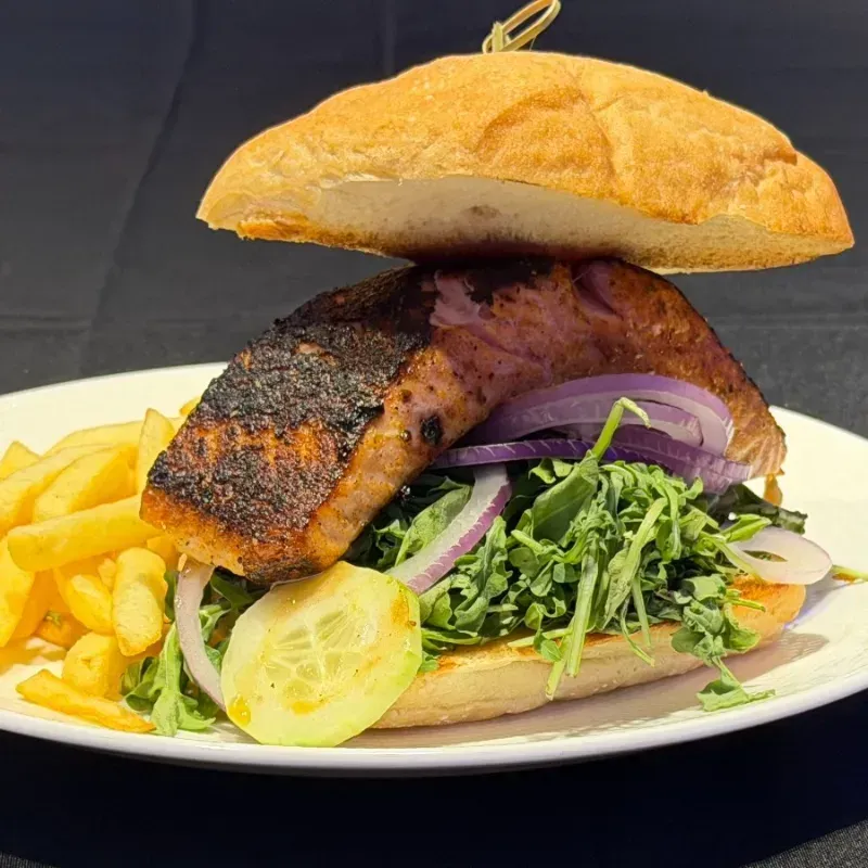 Blackened Salmon Panini