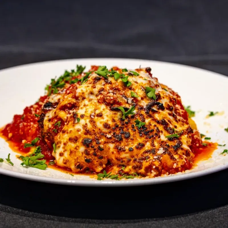 Chicken Parmesan & Creamy Polenta