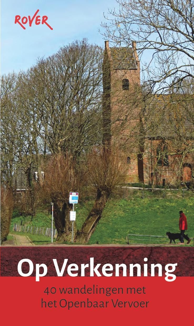 Boekcover: Kerk en bomen, met de tekst 