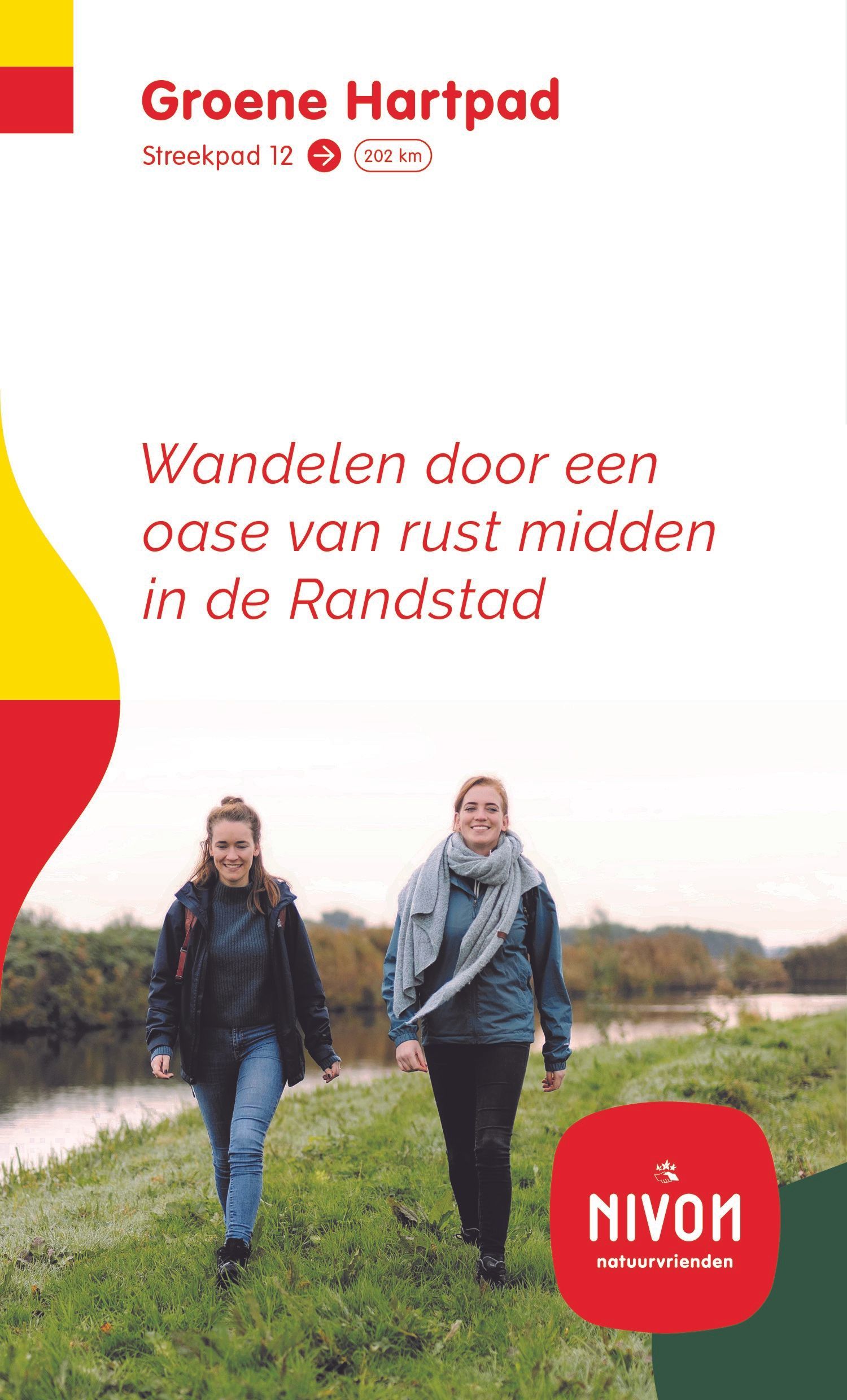 Cover van de wandelgids Groene Hartpad NIVON