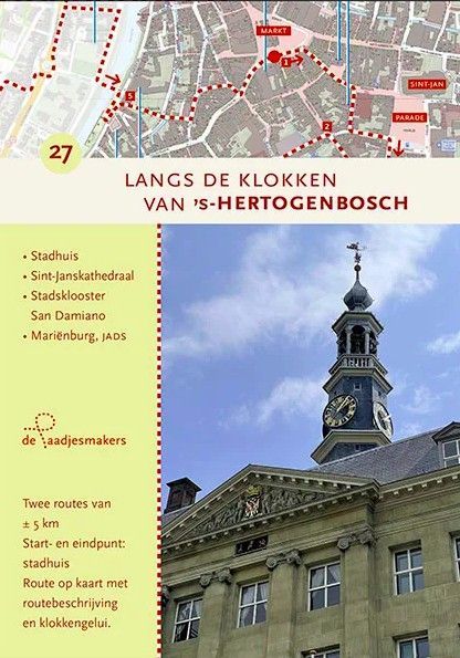 Omslag gids Langs de klokken van Den Bosch van De Paadjesmakers