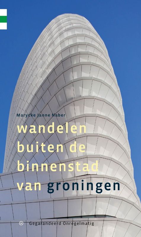 Book cover: White modern building against blue sky, title 
