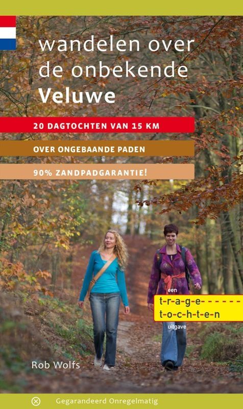 Cover van de wandelgids Wandelen over de onebekende Veluwe