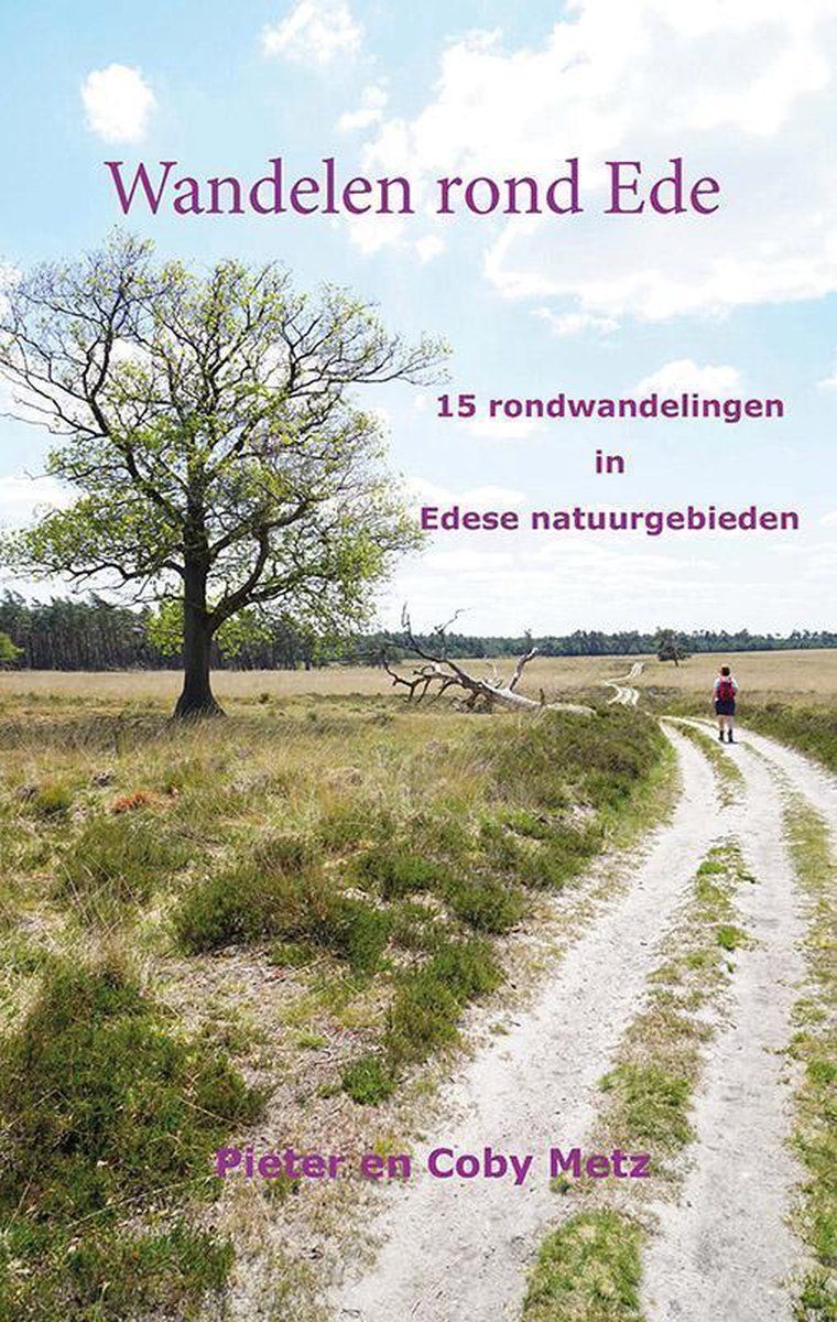 Book cover "Wandelen rond Ede" showing a path through a nature area.