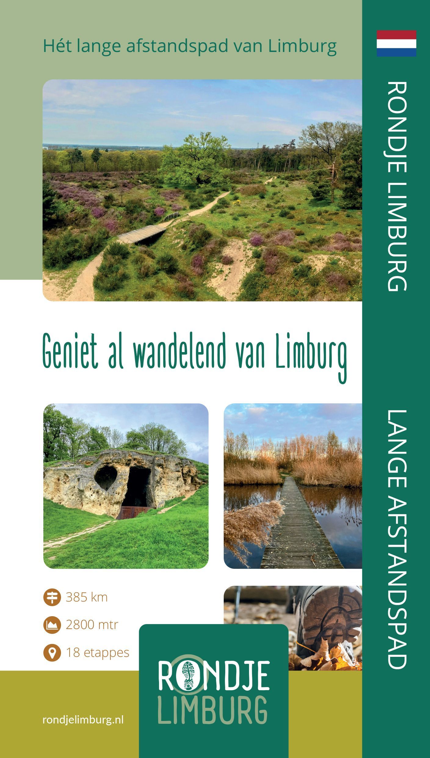 Cover van de wandelgids Rondje Limburg