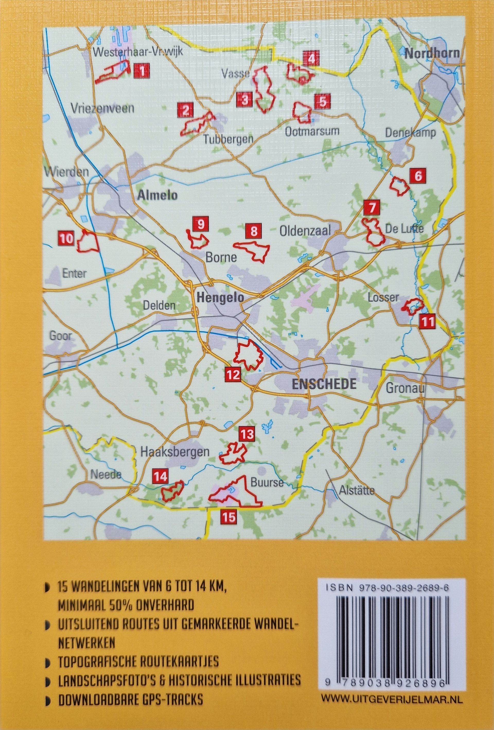 Cover van de wandelgids De mooiste netwerkwandelingen Twente Elmar