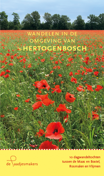 Brochureomslag: Rode klaprozen in een veld; titel 