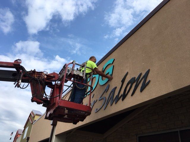 Hair Salon Sign Service — Sign Dealers in Rochester, MN
