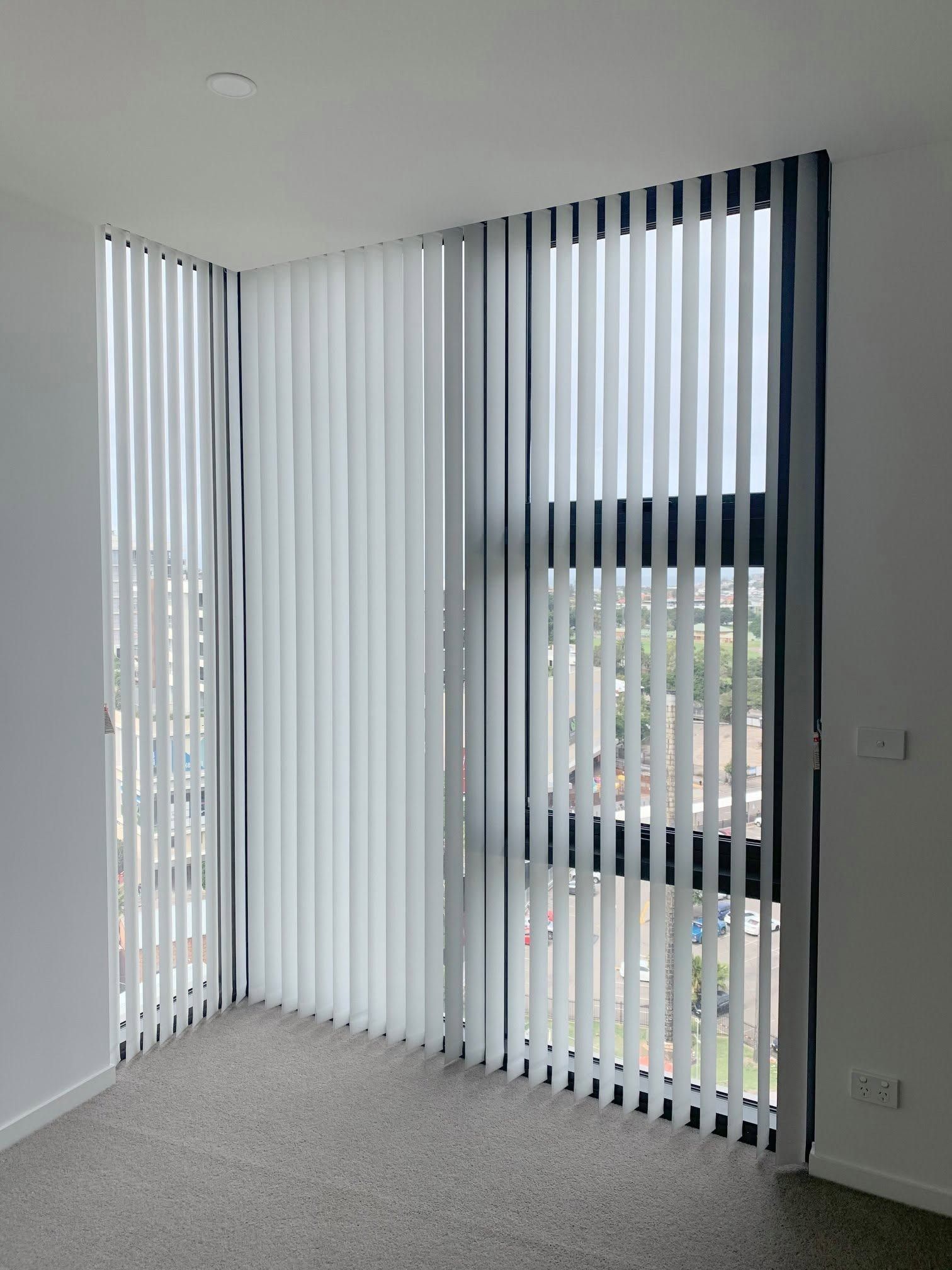 White Vertical Blinds in Newcastle