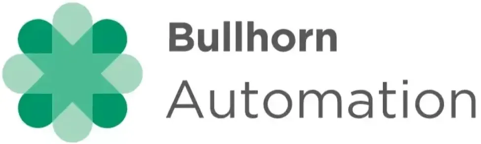 The bullhorn automation logo has a green clover on it.