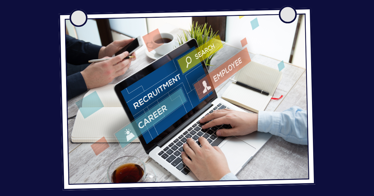 Recruitment website on laptop screen showing career and jobs, highlighting website ROI.