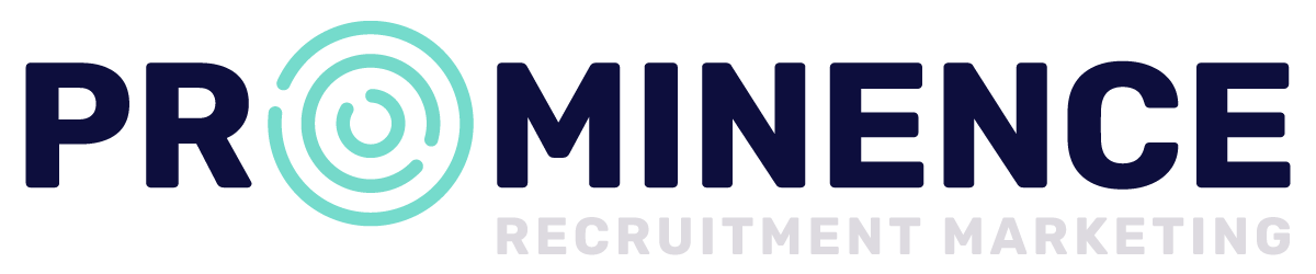 The logo for prominence recruitment marketing is shown on a white background.