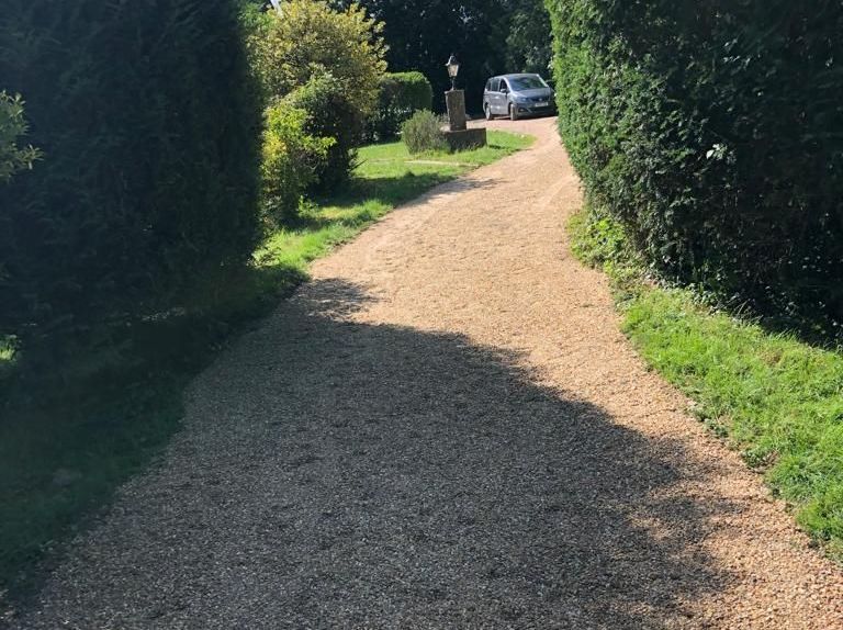 Gravel driveway