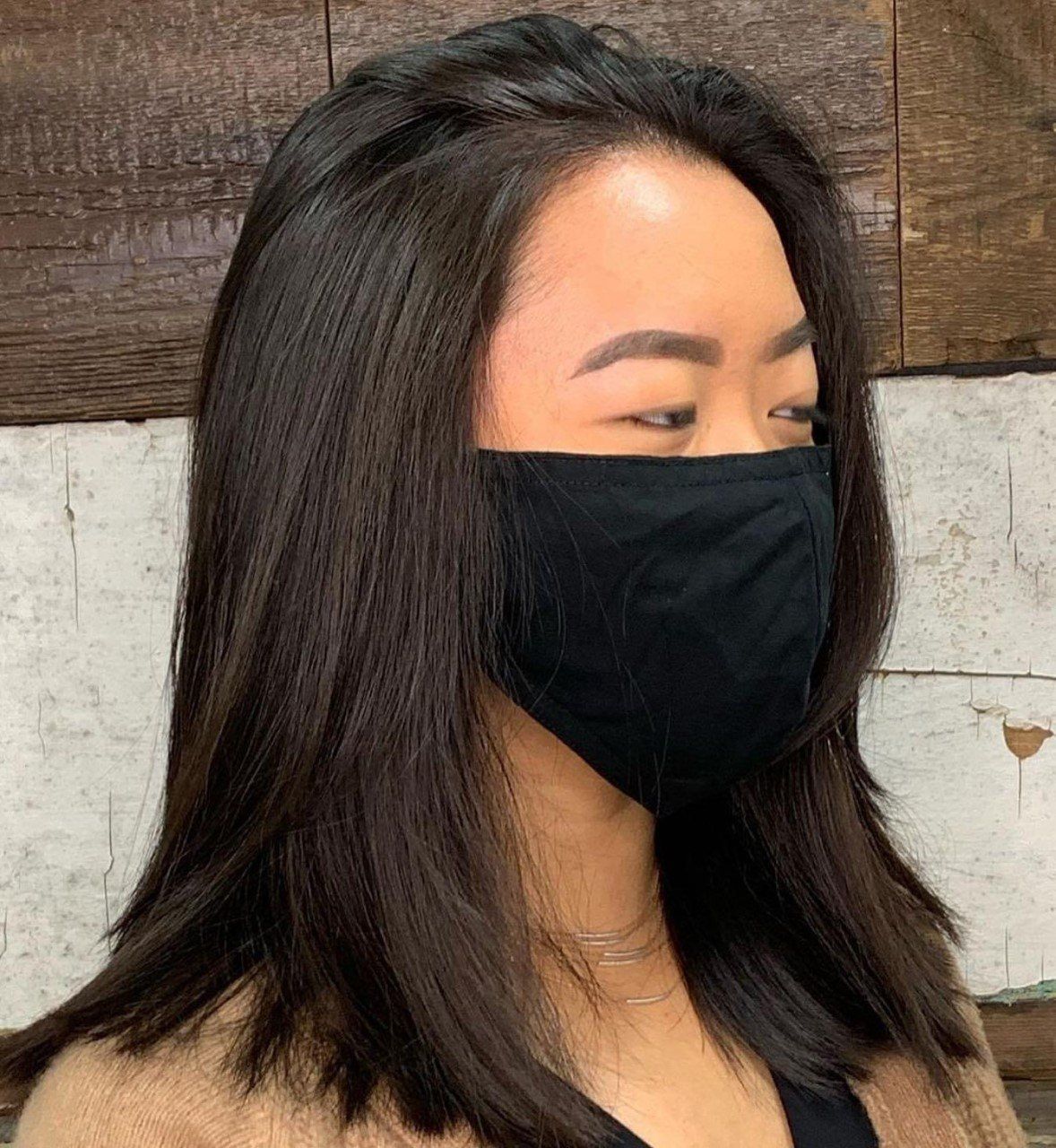 Woman with Mask — Harrisburg, PA — Rise Hair Studio