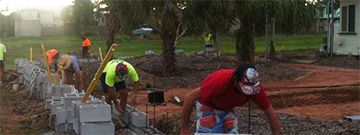 Workers Laying Bricks — Bricklaying in Townsville, QLD