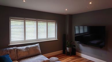 Tamworth plantation shutters lounge window wooden window shutter blinds