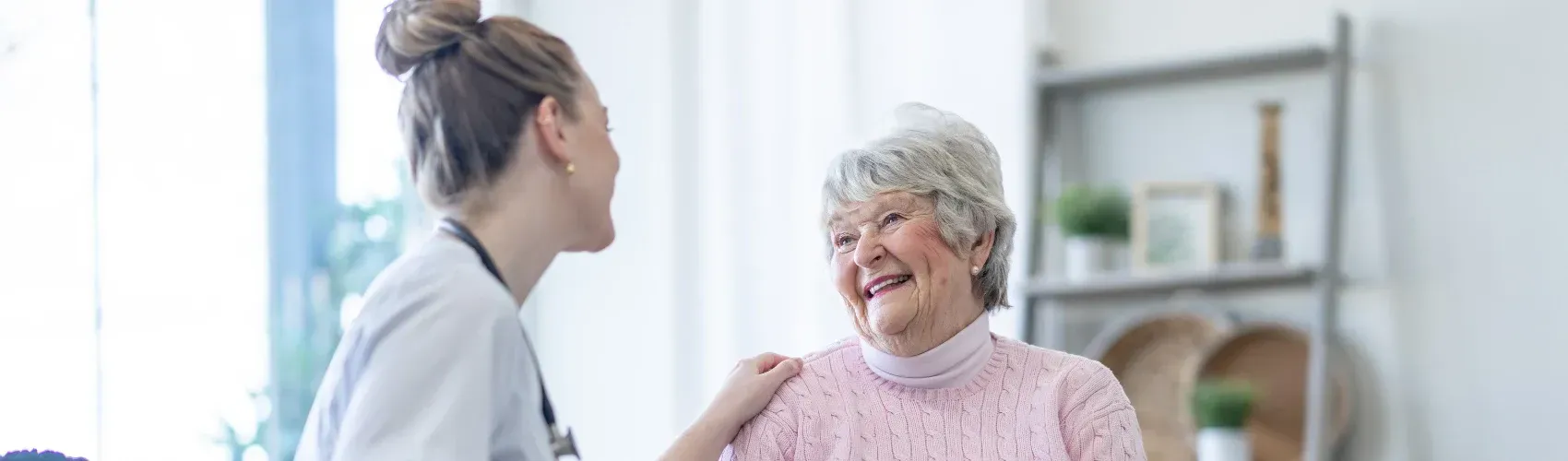 Doctor with elderly patient