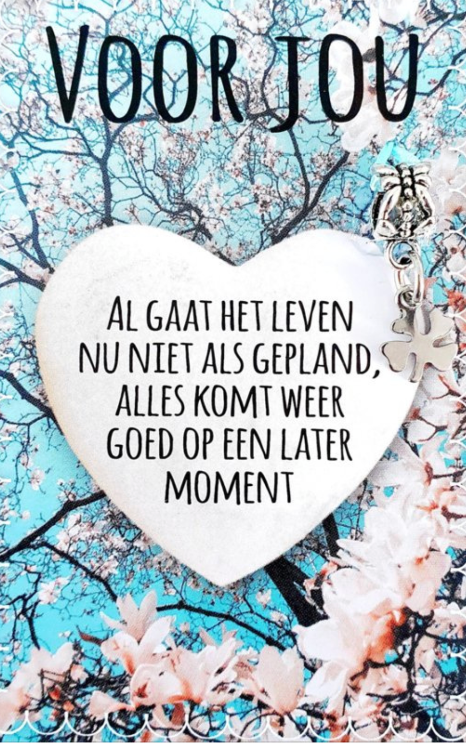 Kaart met tekst in het Nederlands: 