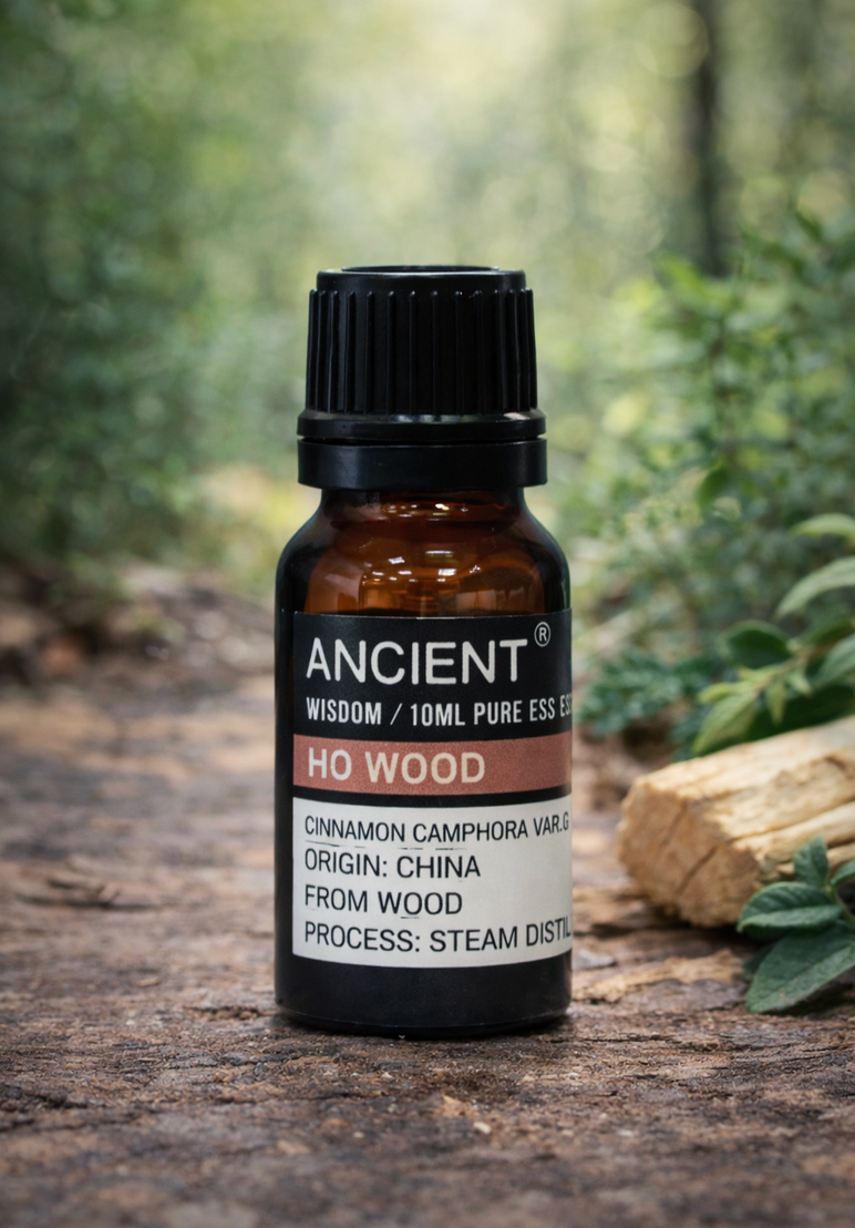 Klein amberkleurig glazen flesje met 