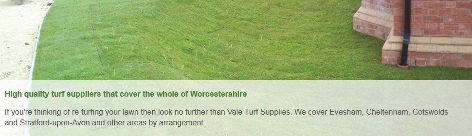 For turf suppliers in Evesham call Vale Turf Supplies
