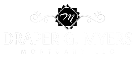 Logo for Draper G. Nyles Mortgage; black and white design with initial "m" in the center.