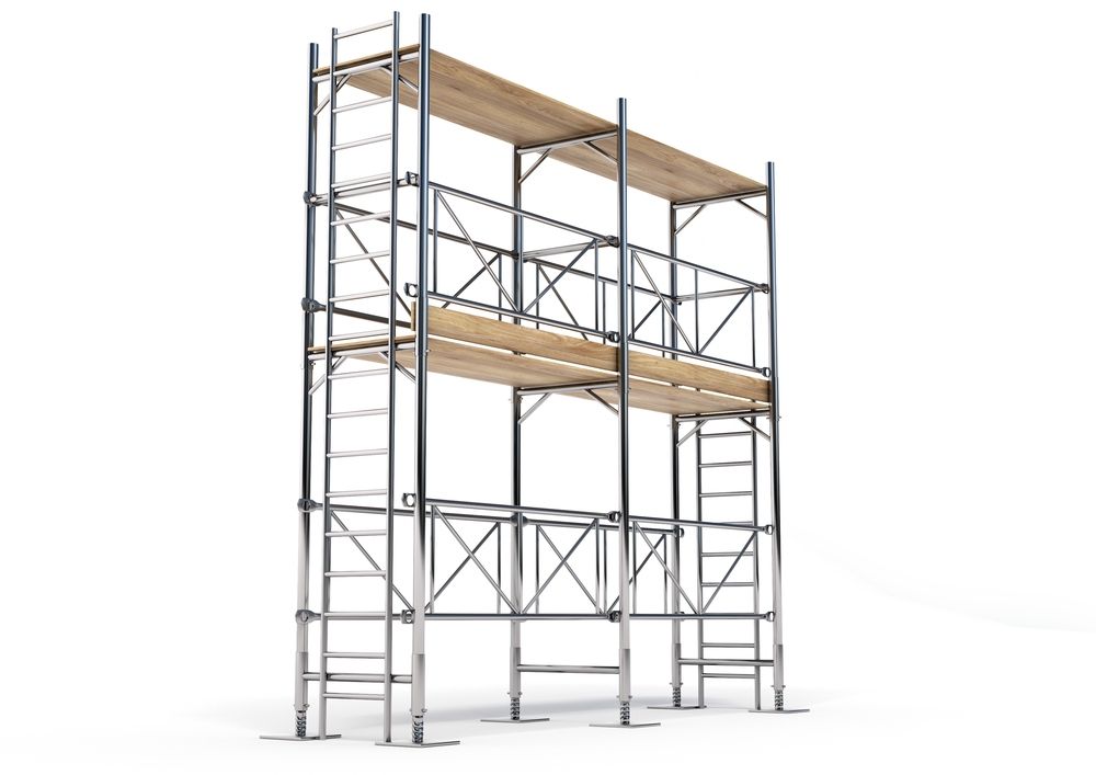 A 3d Rendering Of A Scaffolding Tower With Ladder — Fahlstrom Scaffolding Cairns Pty Ltd in Gordonvale, QLD