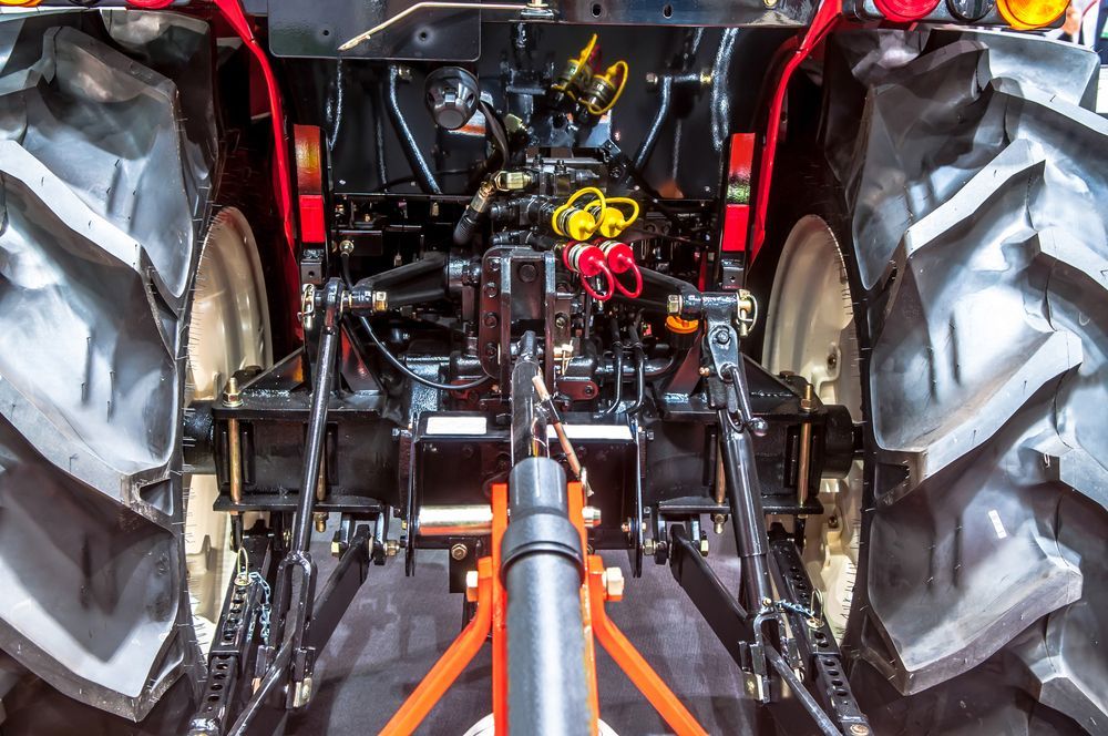 A Close Up of the Back of a Tractor With Large Tires — Stockers & Partridge In Maitland, NSW