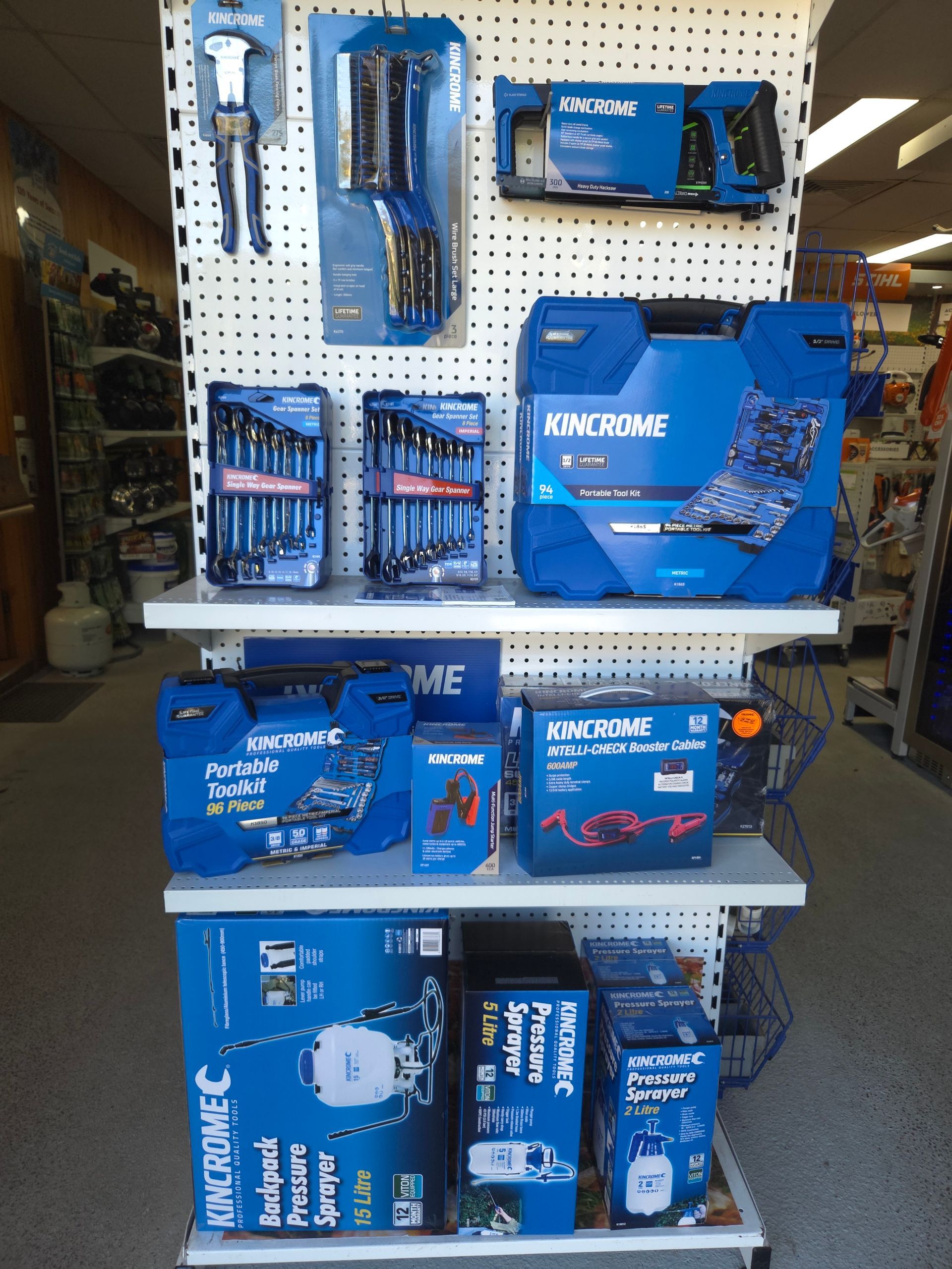 A Display of King Grove Tools in a Store — Stockers & Partridge In Paterson, NSW