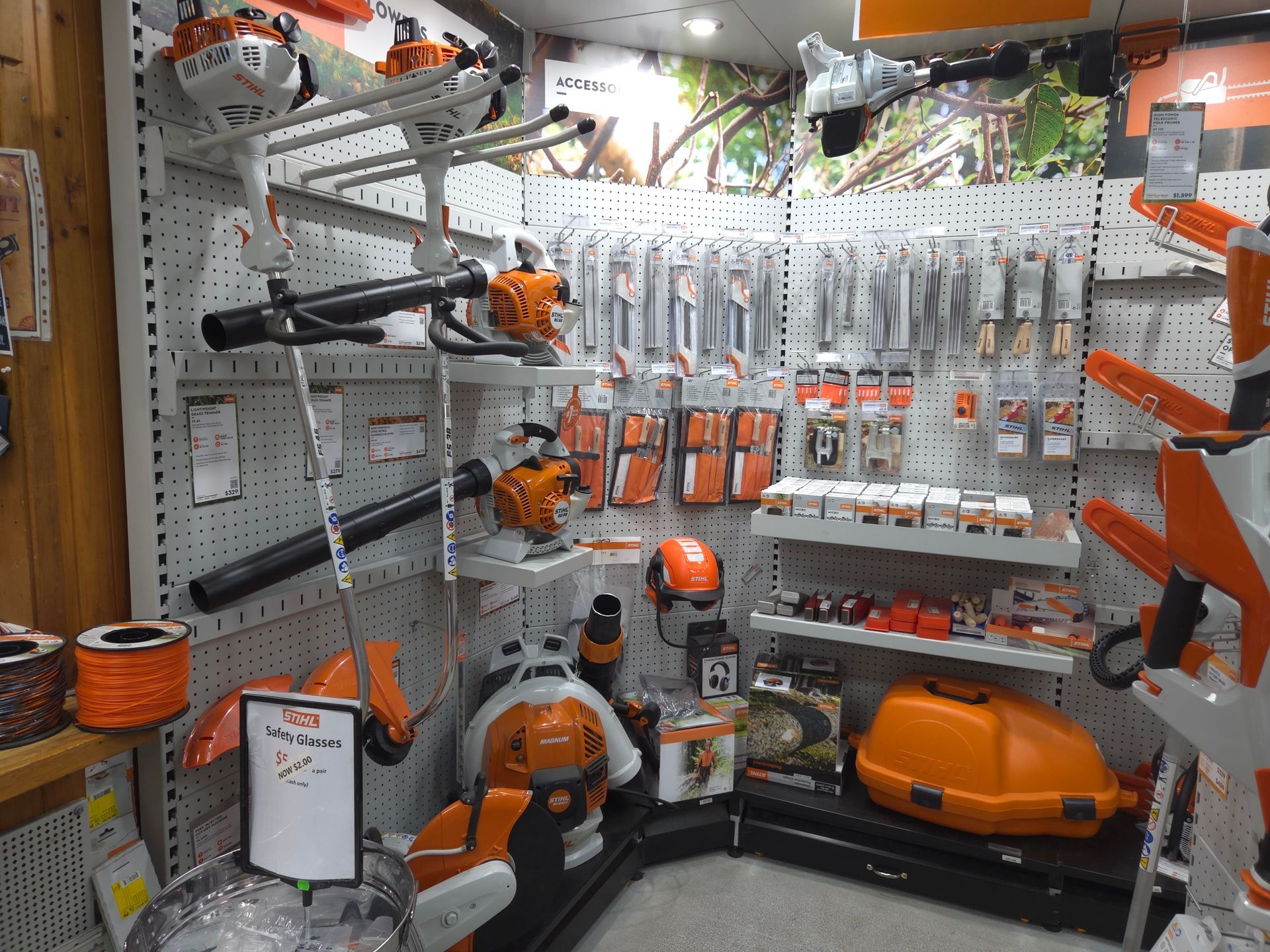 A Store Filled With a Variety of Stihl Tools — Stockers & Partridge In Paterson, NSW