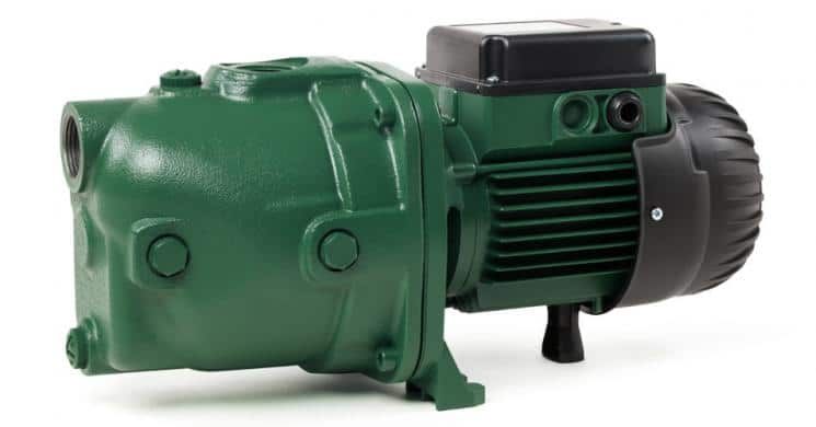 A Green Water Pump With a Black Motor on a White Background — Stockers & Partridge In Dungog, NSW