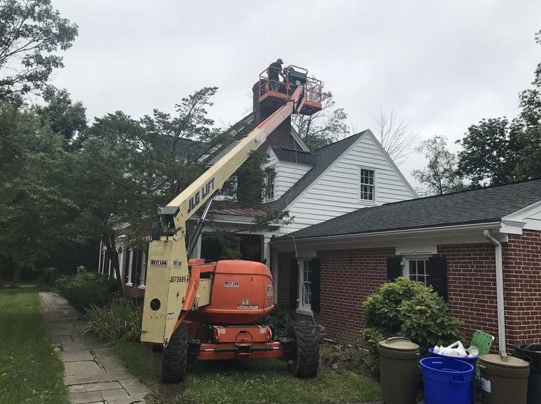 Installing Chimney on a Big House — Mechanicsburg, PA — Your Chimney Sweep