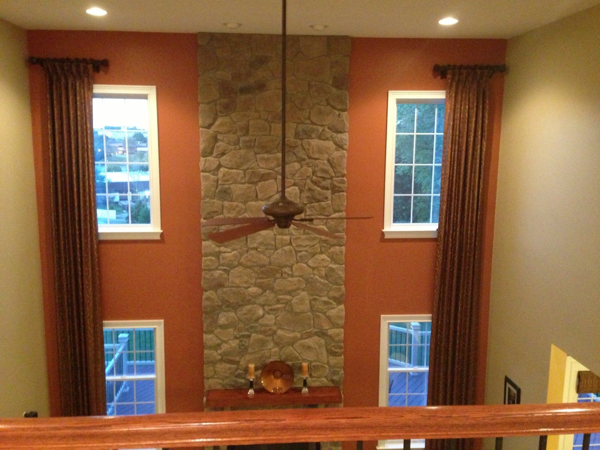 stationary drapery panels