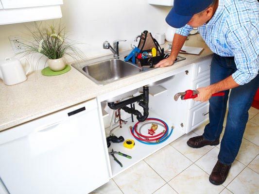 Plumber in Kitchen