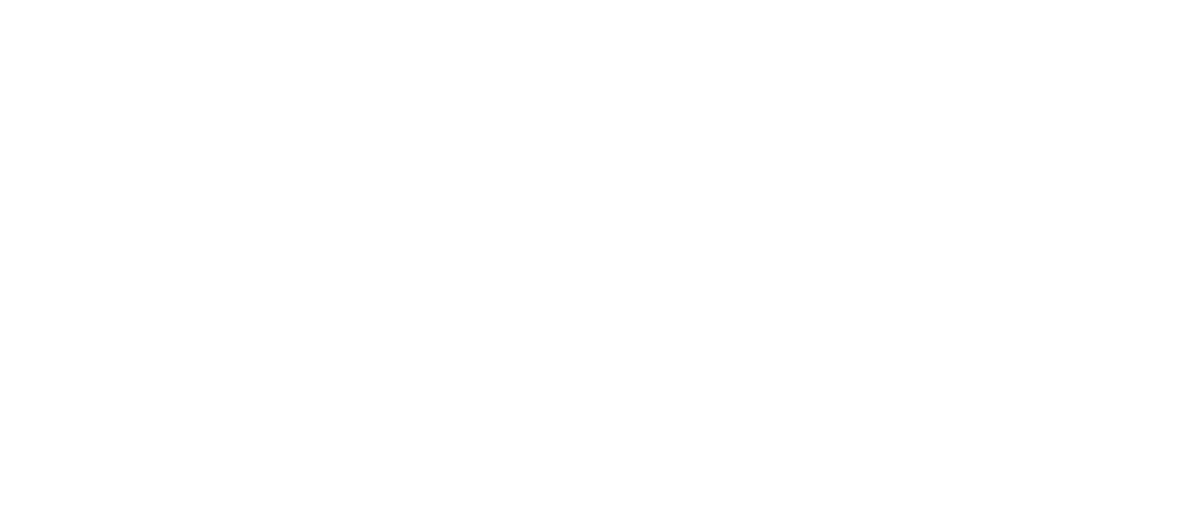 A white logo for doll fitness with a barbell and dumbbells.