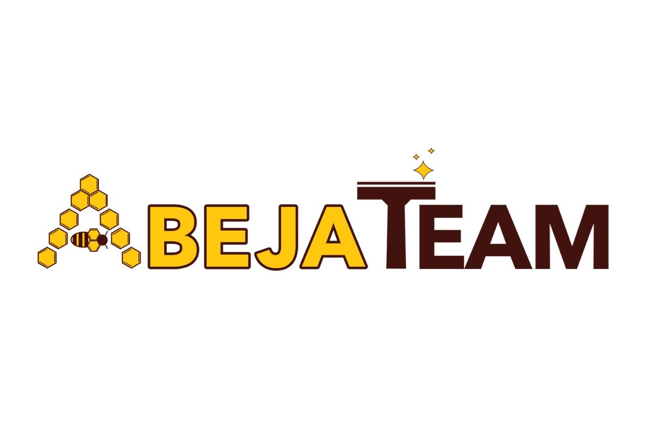 a beja team logo with a bee on it