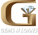 A black and white logo for BP Diamonds & Loans