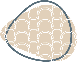 Een tekening van een cirkel met een patroon erop