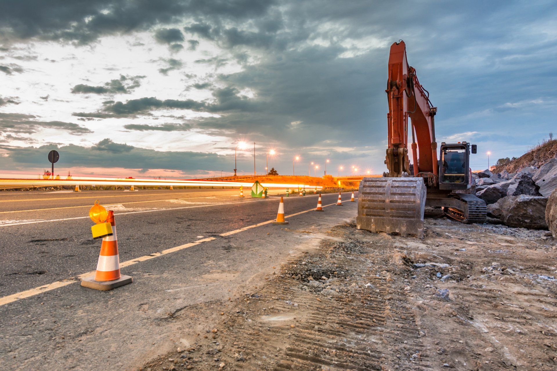 Excavator in Road Construction — Ballarat, VIC — Brad Donald Earthmoving